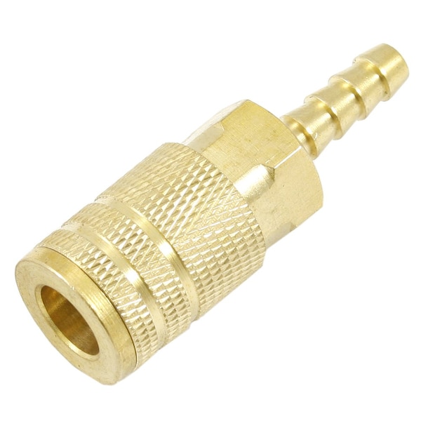 Forney Ind/Milton Style Coupler, 1/4 in x 1/4 in Hose Barb 75480 - main